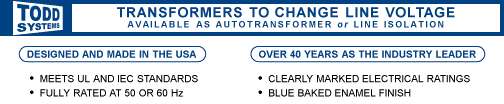 Transformers to Change Line Voltage